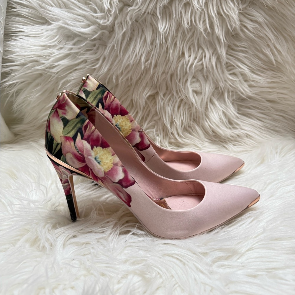 Ted Baker Pink Floral Heels